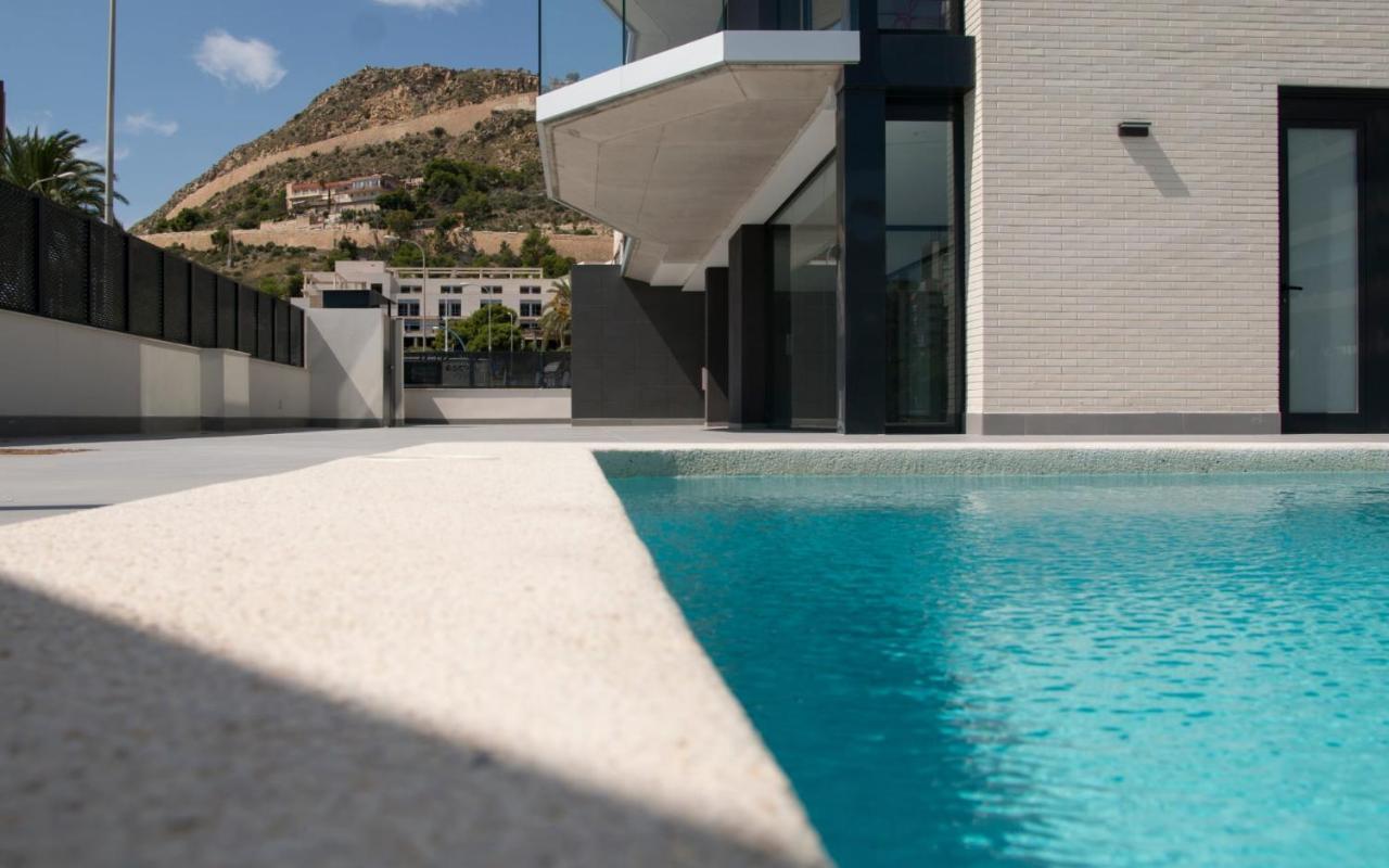 Modern Sea Front Sunny Beach Alicante Bagian luar foto